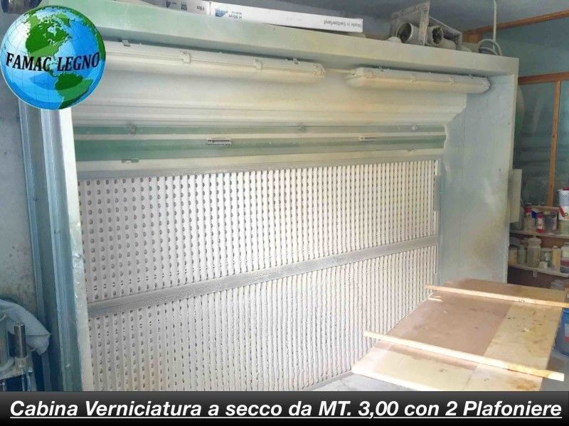 Plafoniere In Legno Usate : Cabina verniciatura a secco usata famac macchine da falegnameria