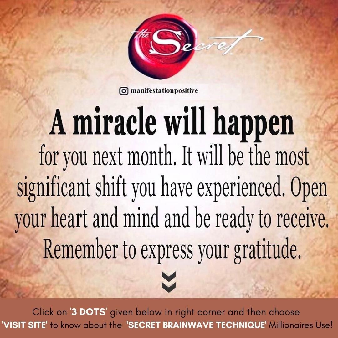 Secret Manifestation Brainwave Technique the Milli Secret Manifestation Brainwave Technique the Milli