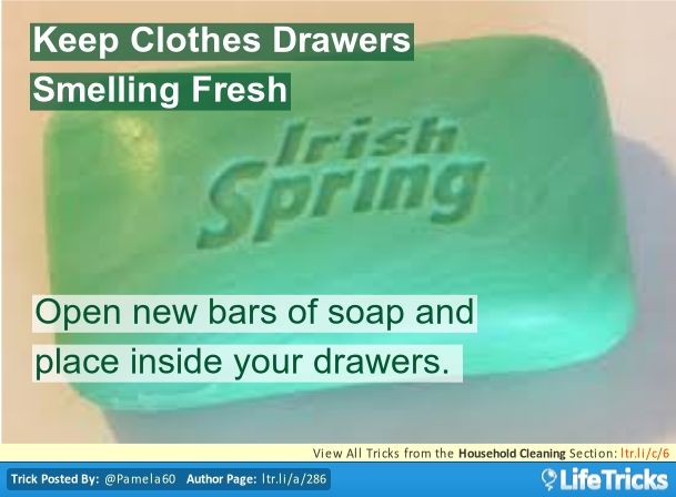 Keep Clothes Drawers Smelling Fresh Household Tips And Tricks Diy Keep Clothes Drawers Smelling Fresh