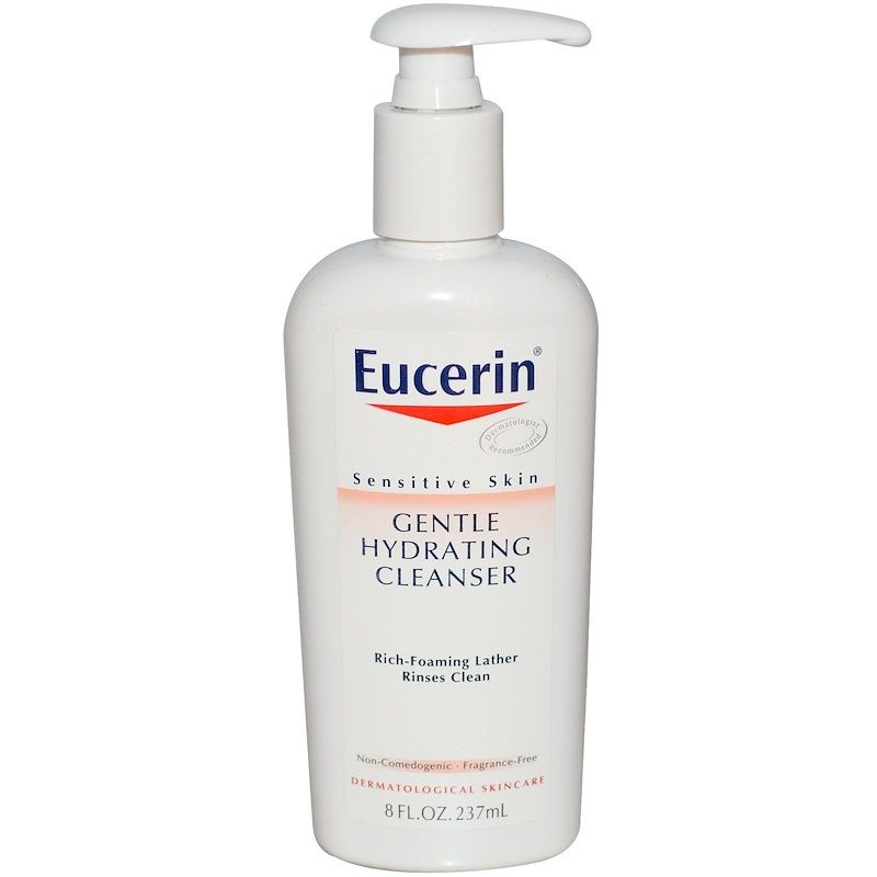Eucerin غسول مرطب لطيف خال من العطور 8 أونصة سائلة 237 مل Hydrating Cleanser Fragrance Free Products Cleanser