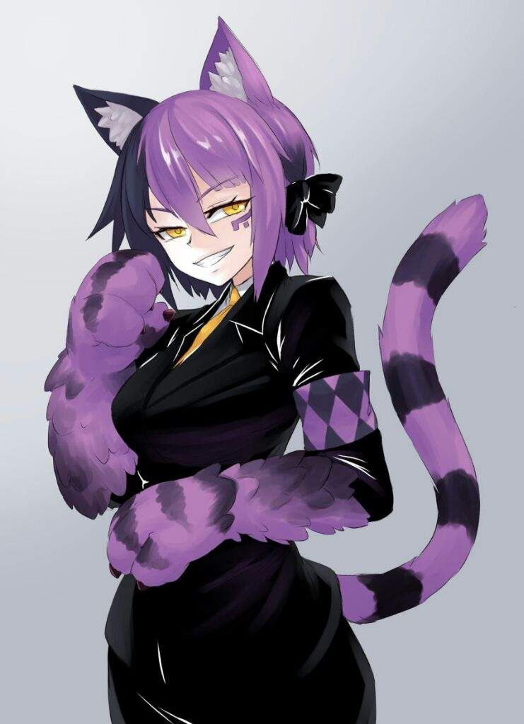 Image result for cheshire cat human girl black skinned 猫耳, アニメの女の子猫