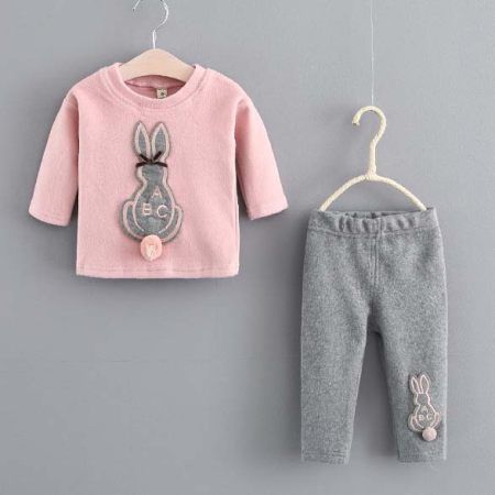 Bunny Pompon Two Pieces Set