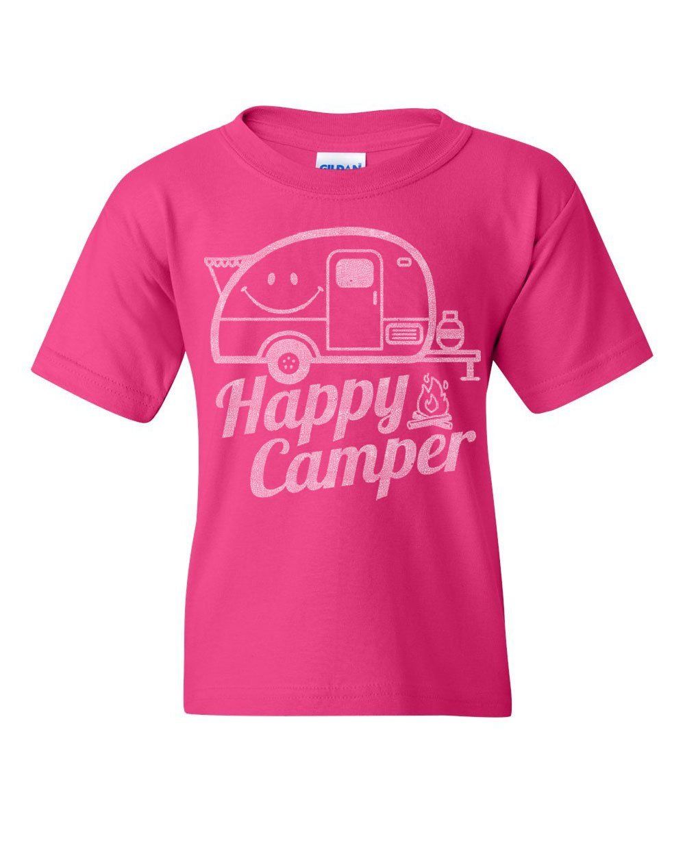 Happy Camper Hoodie RV Tourism Camping Summer Nature Travel Sweatshirt