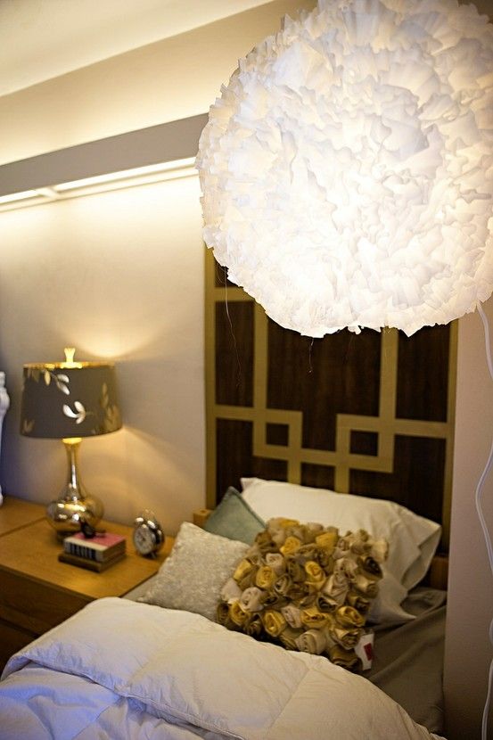 Cloud Light Made With Paper Lantern Coffee Filters And Cord Cloud Light Made With Paper Lantern