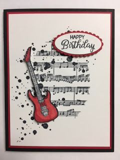 My Creative Corner!: Epic Celebration, Beautiful Bouquet, Swirly Bird, Sheet Music, 2018 Sale-a-Bration, Birthday Card Masculine Birthday Cards, Birthday Cards For Boys, Bday Cards, Happy Birthday Cards, Masculine Cards, Baby Boy Cards Handmade, Handmade Birthday Cards, Greeting Cards Handmade, Stampin Up Karten