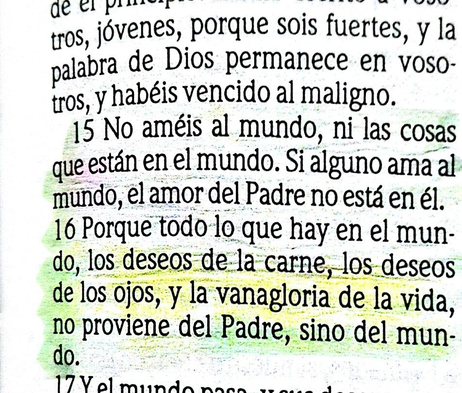 1 Juan 2 15 16 Mensaje De Dios Palabra De Dios Mensajes