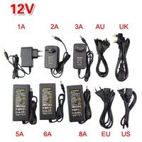 DC 12V EU 1A-8A Trafo Netzteil Netzadapter Driver für LED RGB Strip Streifen DE