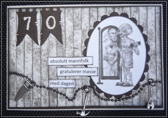 Herrekort til snekker på 70 år <3 #majadesign #korthobby #scrapping #handmade #card 70th, Scrap, Cards, Handmade, Hand Made, Maps, Playing Cards, Handarbeit