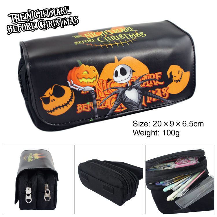 The Nightmare Before Christmas Jack Pen bag Pencil Case Zipper Make Up Bag Gift