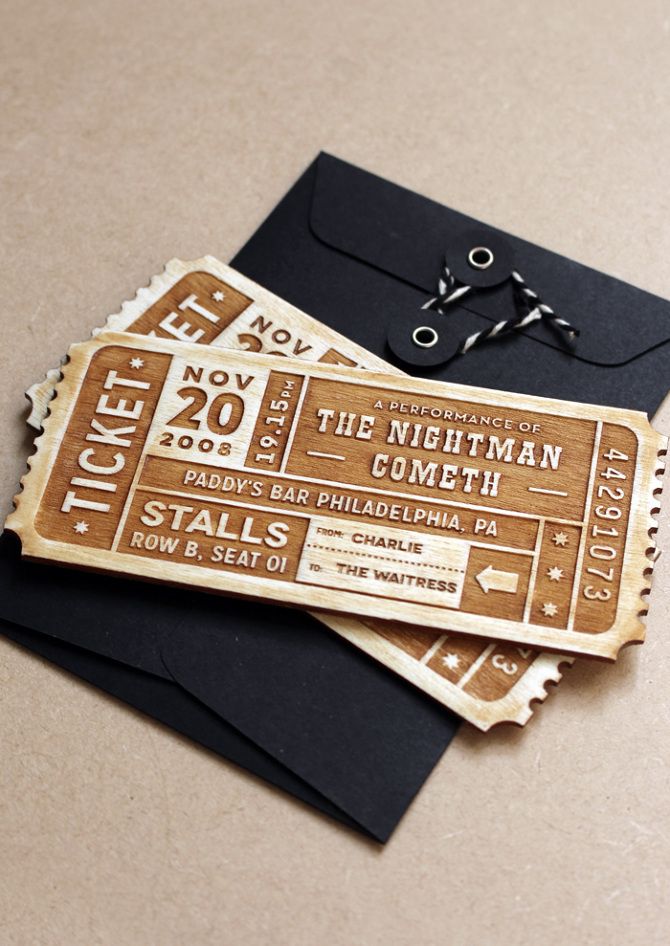 wood ticket creative pinterest ticket design design and event