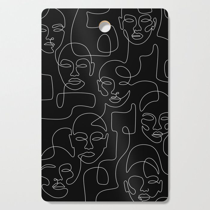Crowded Night Kitchen Cutting Board by Explicit De Crowded Night Kitchen Cutting Board by Explicit De