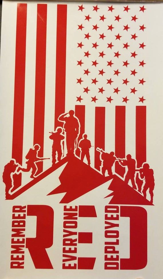 Download RED decal remember everyone deployed decal soldier decal ...