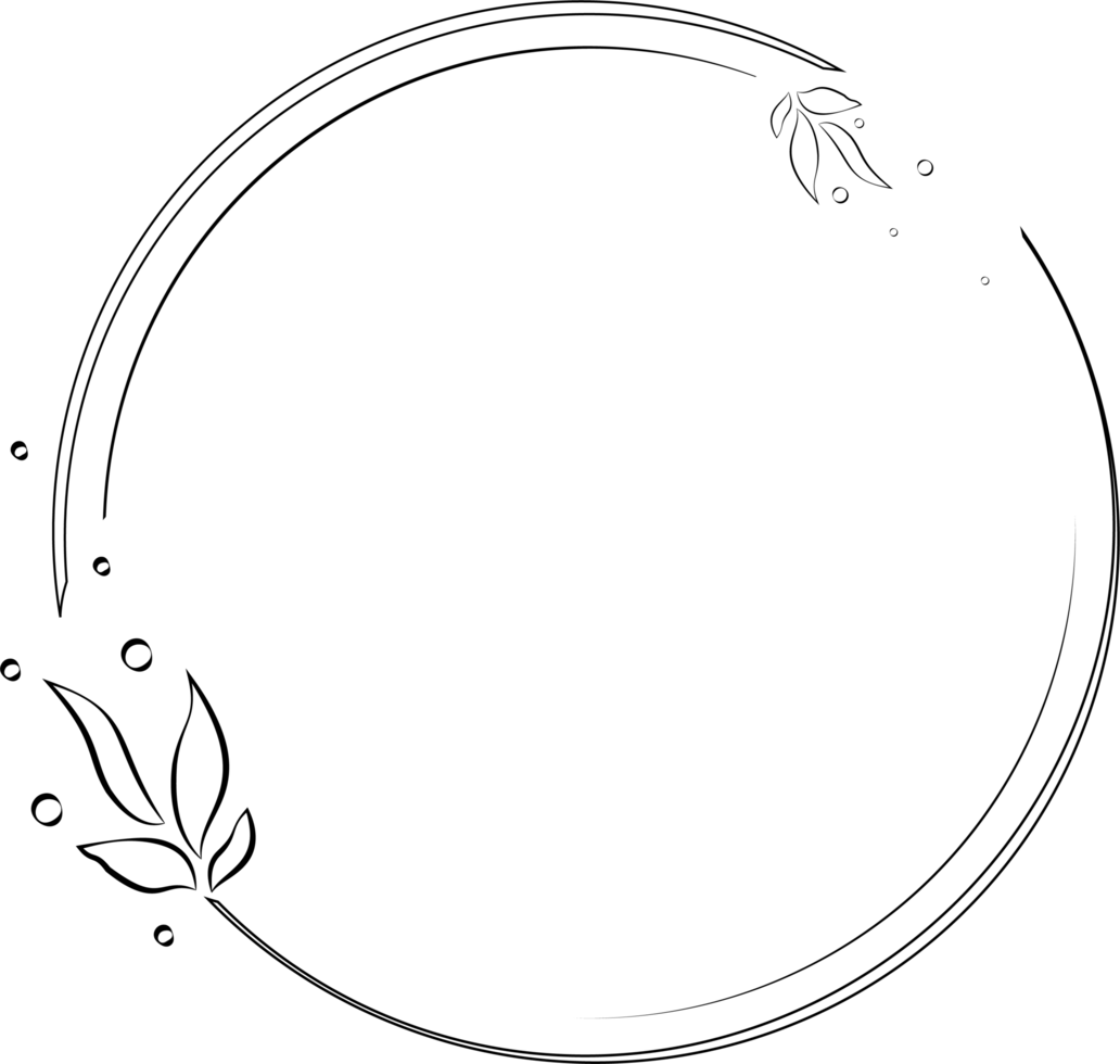 Descargar Marco Circular Decorado Con Algunas Hojas Adecuado Para Descargar Marco Circular Decorado Con Algunas Hojas Adecuado Para