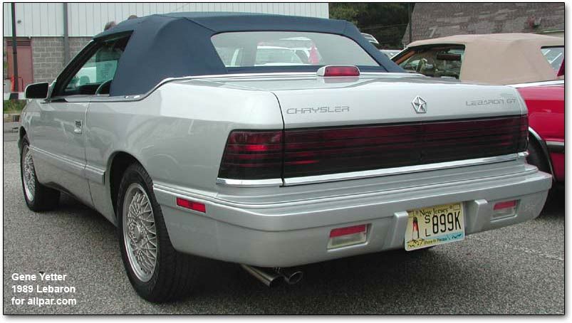 photo 1989 Lebaron Convertible For Sale chrysler le baron convertible photos