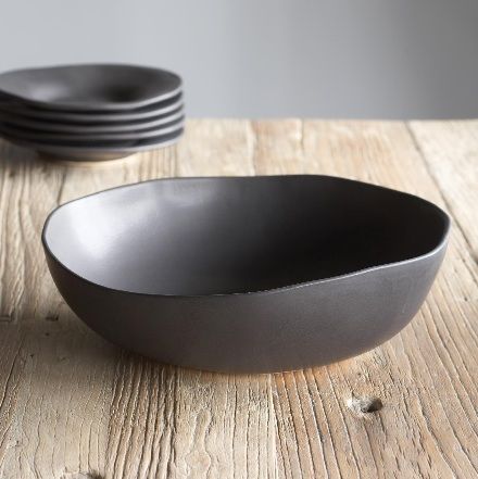satin forest grey organic bowl slipcast stoneware Ceramic Tableware, Ceramic Bowls, Ceramic Art, Ceramic Tiles, Stoneware, Glazed Ceramic, Crockery, Kitchenware, Terracotta