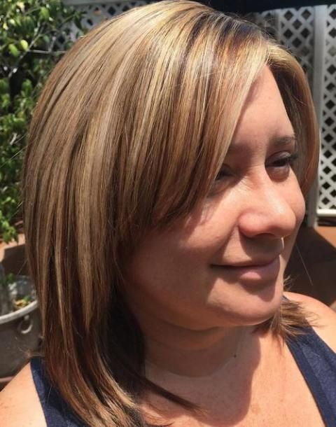 40 Refreshing Variations Of Bangs For Round Faces Pinterest Side Long Bob With Side Bangs