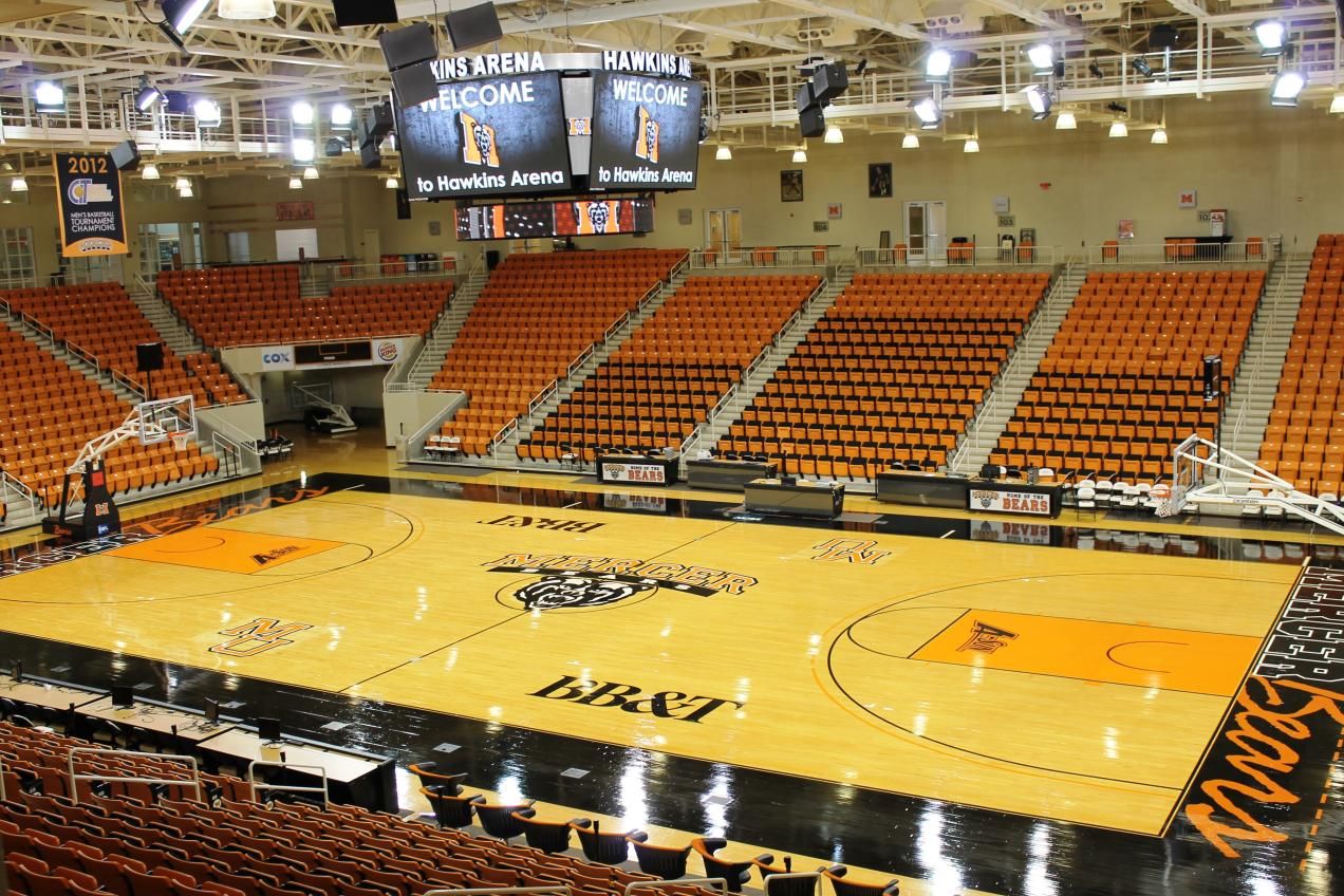 Hawkins Arena Mercer University, University Center, College Basketball, Mer...