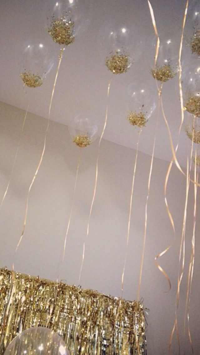 Baby Shower Balloon Ideas | Time for the Holidays Nye Party, Festa Party, Gold Party, Party Time, Kids Party, Party Ideas, Gatsby Party, Glitter Party Theme, Gatsby Decor