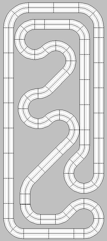 HO Slot Car Racing - HO Slot Car Track Layouts - 2 and 4 ... ho slot car wiring diagram 