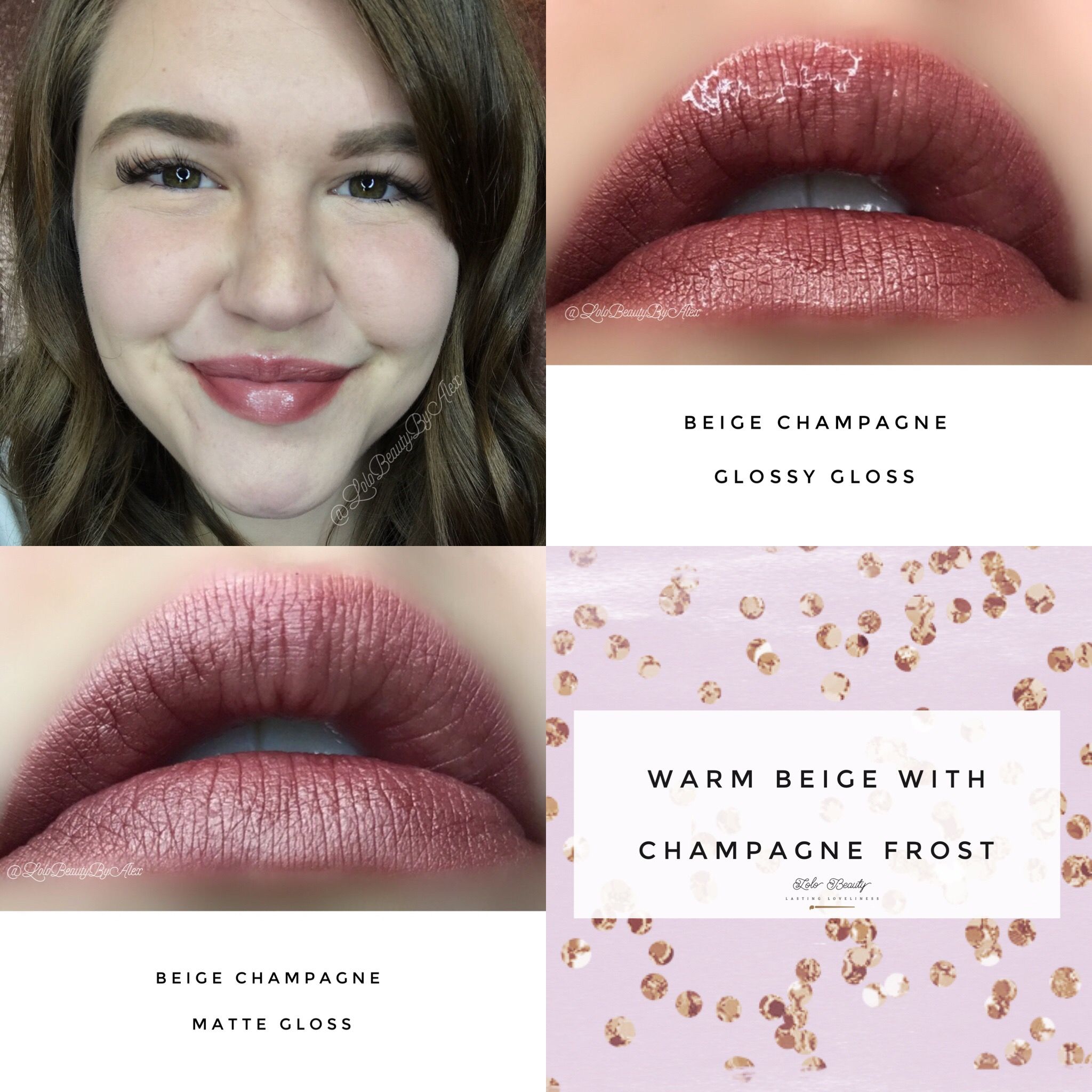 Beige Champagne Lipsense Glossy Gloss Matte Gloss Senegence Com