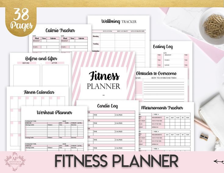 #Bundle #calorie #Classic #Create365 #Daily #Fitness #happy #Insert #MAMBI #Meal #Planner #Printable...