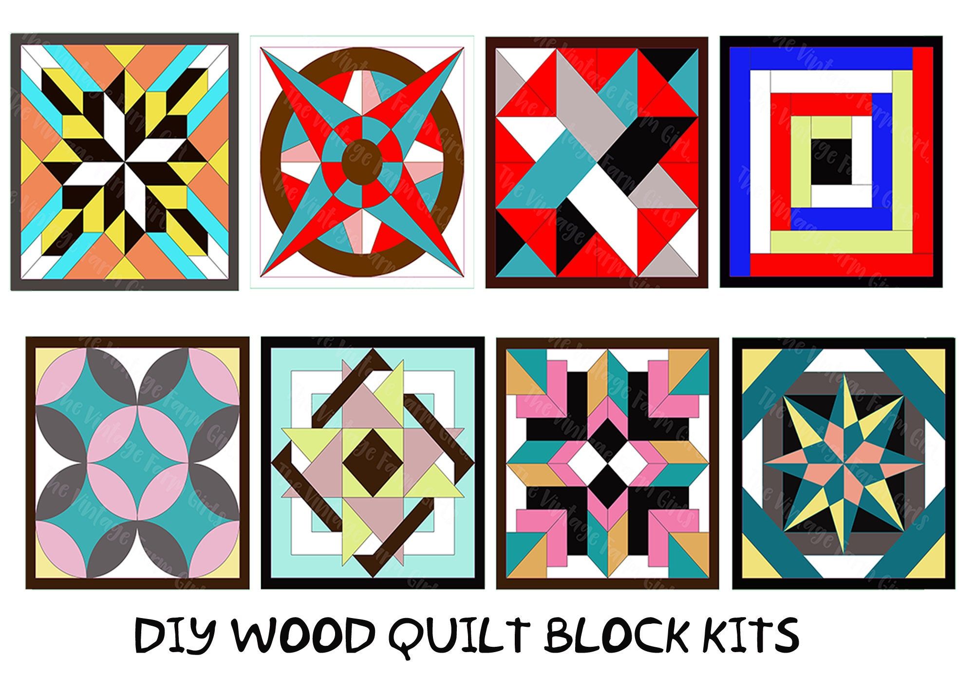 "DIY Wood Quilt Block Kit to create your own \"framed\" Quilt Block. You can have a Paint Party of one or several (Contact us for bulk rates for 10 or more). Customize your Quilt Block with your own choice of colors. Adult Paint By Number. The quilt block is cut out like a puzzle. The frame comes attached to the backer board and the block pieces will be nestled inside. All unpainted pieces will be natural wood so they can be painted or stained. You will paint and/or stain each piece individually Rustic Quilts, Quilts Decor, Wood Quilt Block, Quilt Blocks, Handmade Quilts, Handmade Wooden, Puzzles, Reclaimed Wall Art, Be Natural