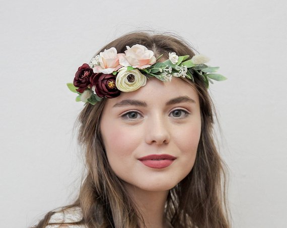 Beige Filler Hair Flower