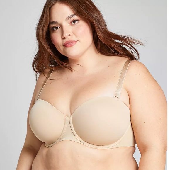 Cacique Lane Bryant Lightly Lined Multi Way Strapless Bra 44b Lane Bryant Bras Strapless Bra