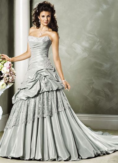 Silver Wedding Gowns, Light Gray Wedding, Wedding Dresses 2011, Taffeta ...