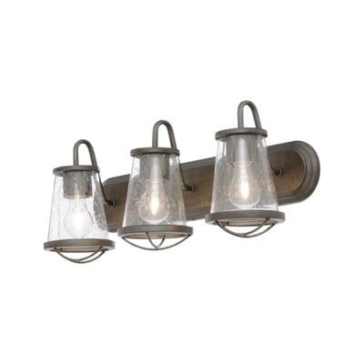 Designers Fountain Darby 3 Light Weathered Iron Bath Bar Light