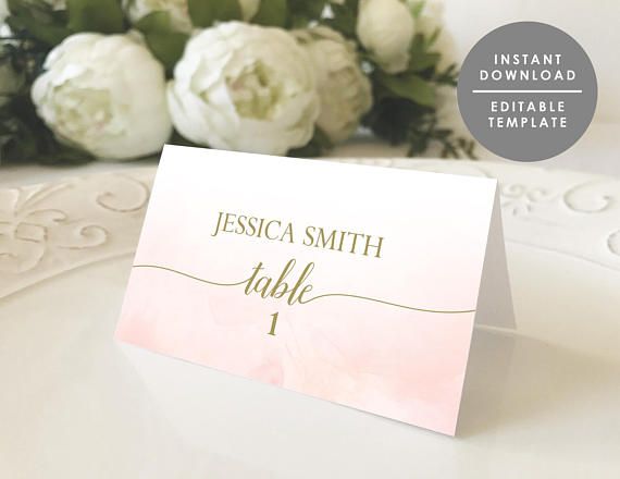 place card holder templates