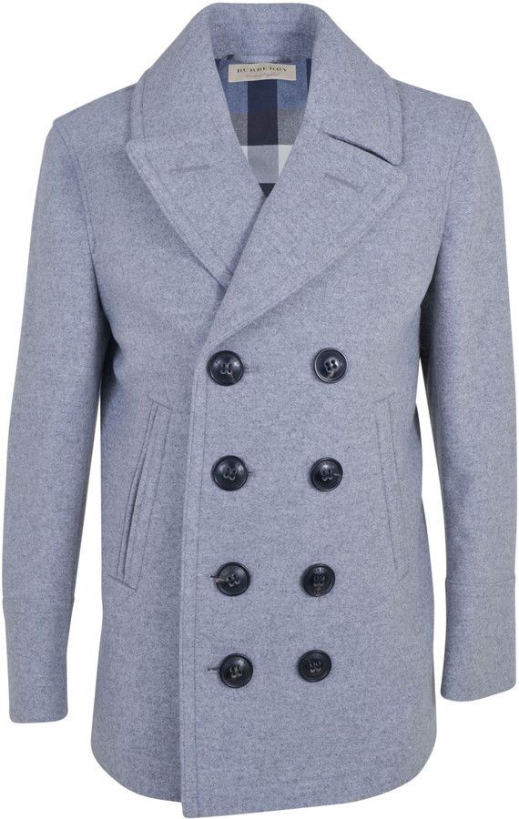 Burberry Cashmere Blend Pea Coat- 7112style.website - Burberry 2017, Burberry Sale, Burberry Coat, Burberry Men, Mens Outerwear, Mens Coats, Outerwear Coats, Fashion Sale, Mens Fashion