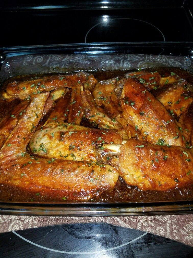 Baked turkey wings Tammie's Home Cooking in 2019 Baked