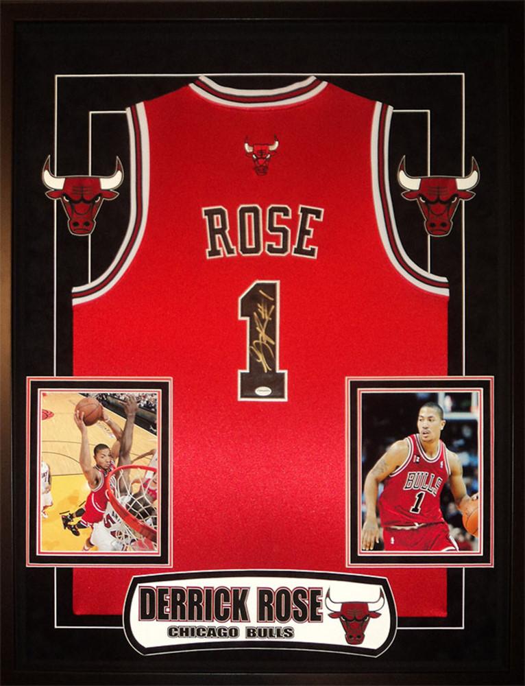 derrick rose signed jersey