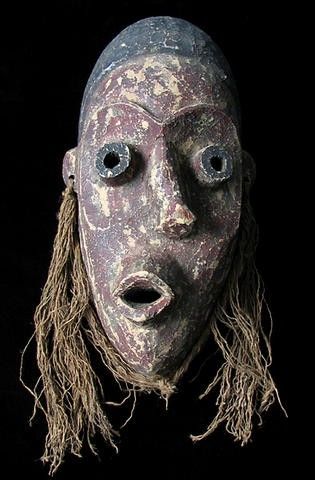 Idiok Ekpo Mask - Nigeria Tribal African, African Tribes, Dark Mask, Larp, Ceramic Mask, Monster Mask, Native American Images, Mask Painting, African Art Paintings