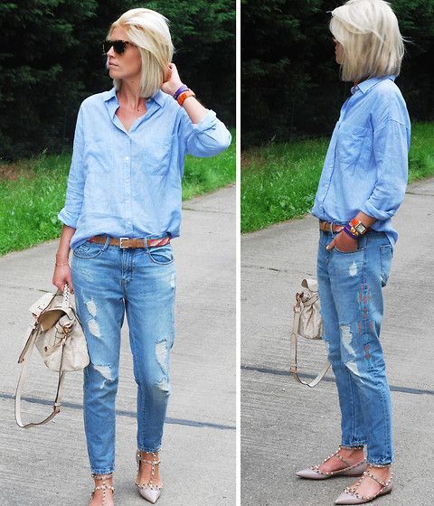 Valentino Sonnenbrille, Zara Hemd, La Redoute Gürtel, Zara Jeans, Mulberry Bag, Val #mulberrybag