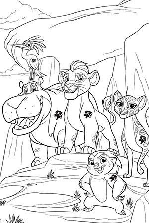 lion Guard party game ideas - Free printable Lion Guard Coloring and