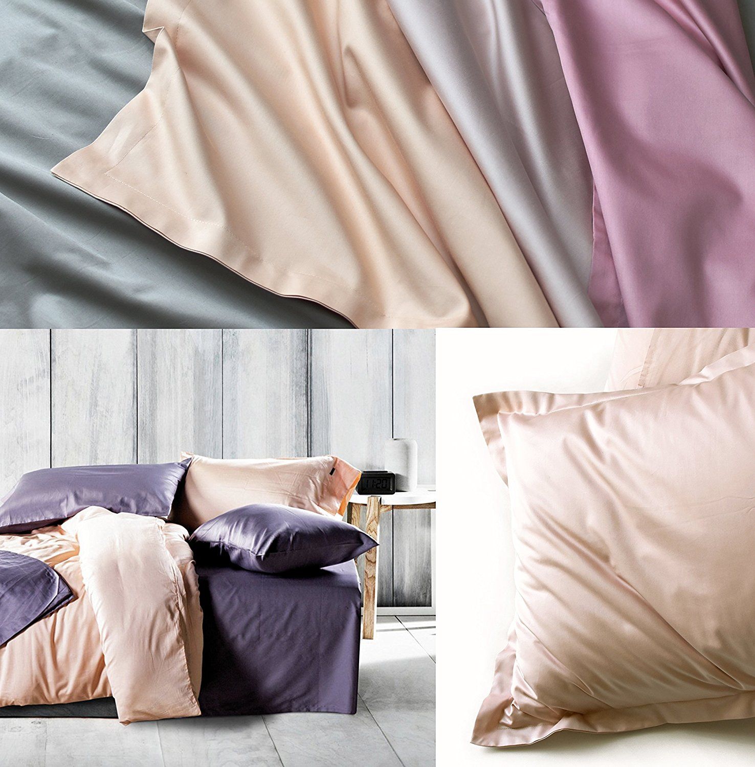Boho Chic Bedding Sets With More Ease Style Rose Gold Duvet Cover Luxury Bedding Set High Thread Count Egyptian Cotton