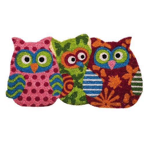 Owl Moon Whooo S There Full Moon Doormat Door Mat Cool Doormats Kangaroo Rat