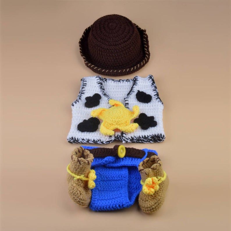 Crochet Cowboy Baby outfit Woody Toy Story outfit Baby Boy Etsy in