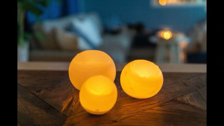 DIY Winterdeko: Wachslichter