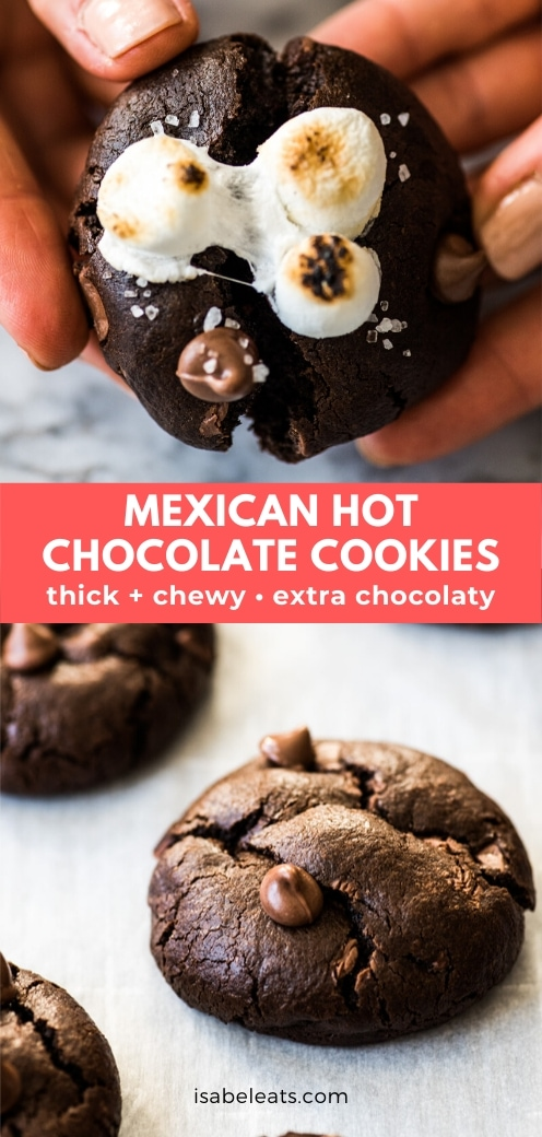 Easy Mexican Hot Chocolate Cookies that are thick, chewy and spiced ...