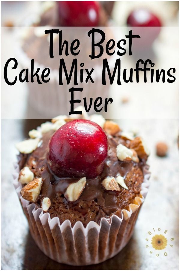 cake mix muffins cherry
