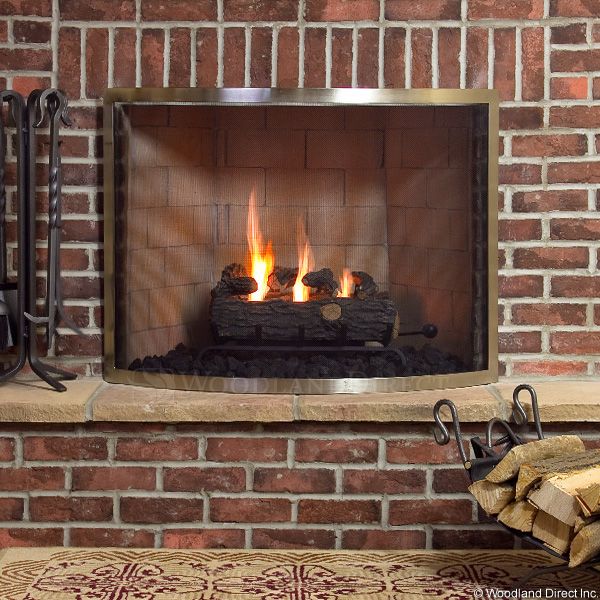 Framed Brushed Pewter Bowed Single Panel Screen Woodlanddirect - Bowed Glass Fireplace Screen Framed Brushed Pewter Bowed Single Panel Screen Woodlanddirect - Bowed Glass Fireplace Screen