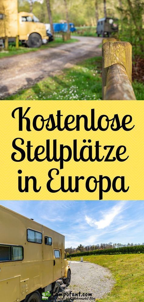 Kostenlose Wohnmobilstellplätze in Europa - Campofant
