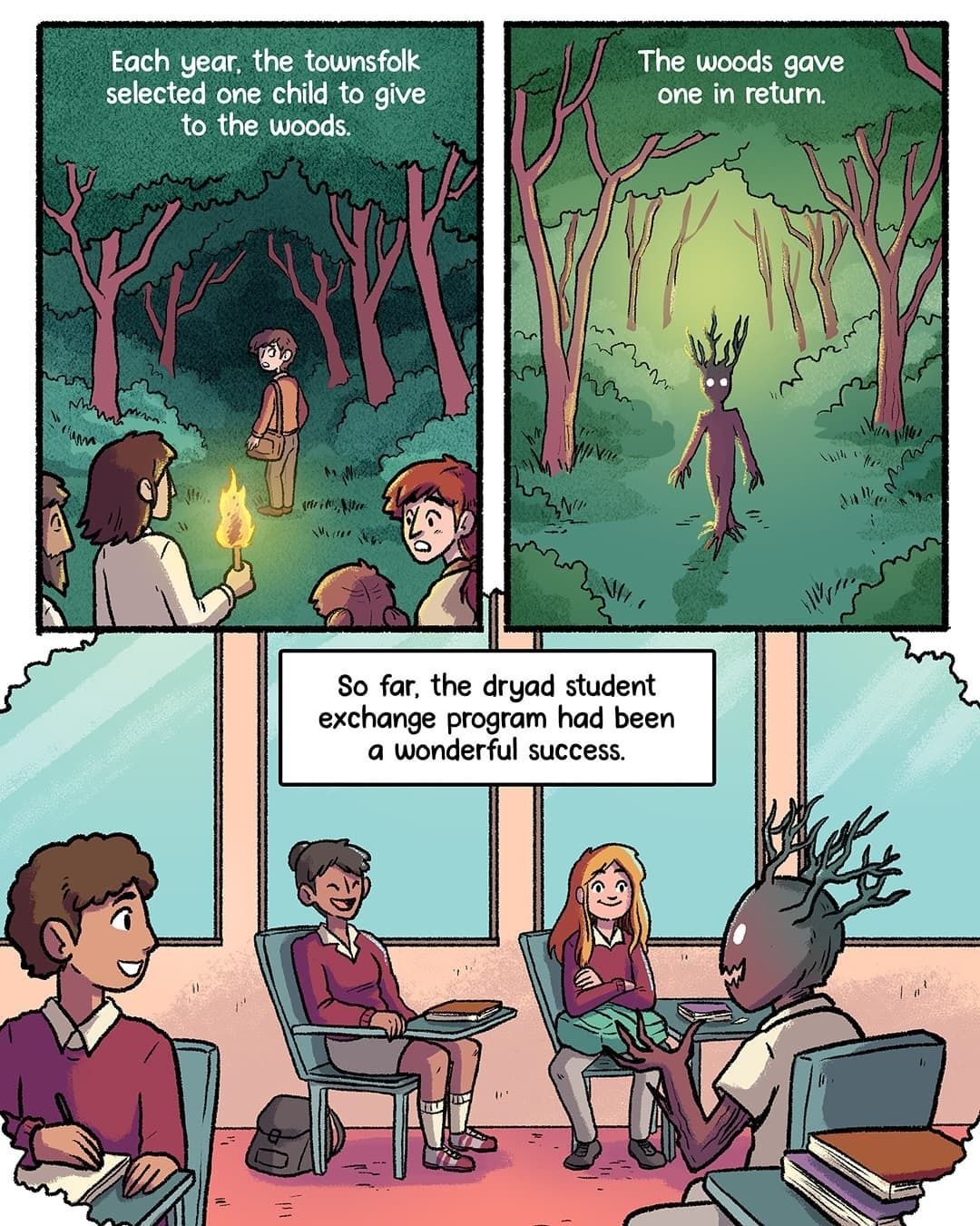 Elsewhere University Comics Story, Bd Comics, Cute Comics, Funny Comics, Funny Cute, Hilarious, Funny Memes, Children Of The Forest, Short Comics