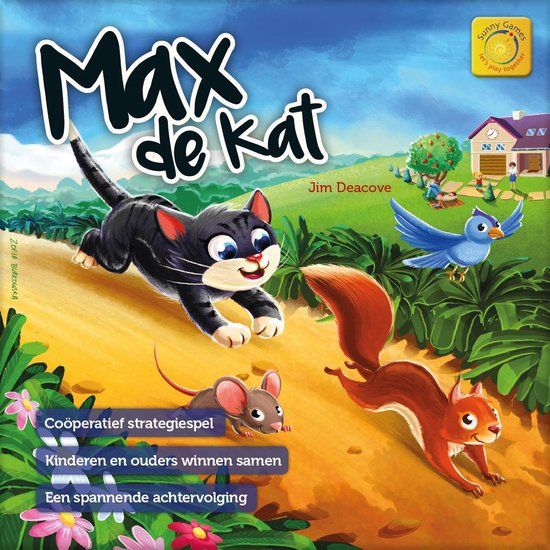 Sunny Games - Max de Kat - Een coöperatief strategiespel. Max de kat is een populair coöperatief strategiespel voor 1 tot 8 spelers vanaf 4 jaar.Max de... Kids Jigsaw, Strategy Games, Reading Ideas, Games For Kids, Critter, Bowser, Comic Book Cover, Mario Characters