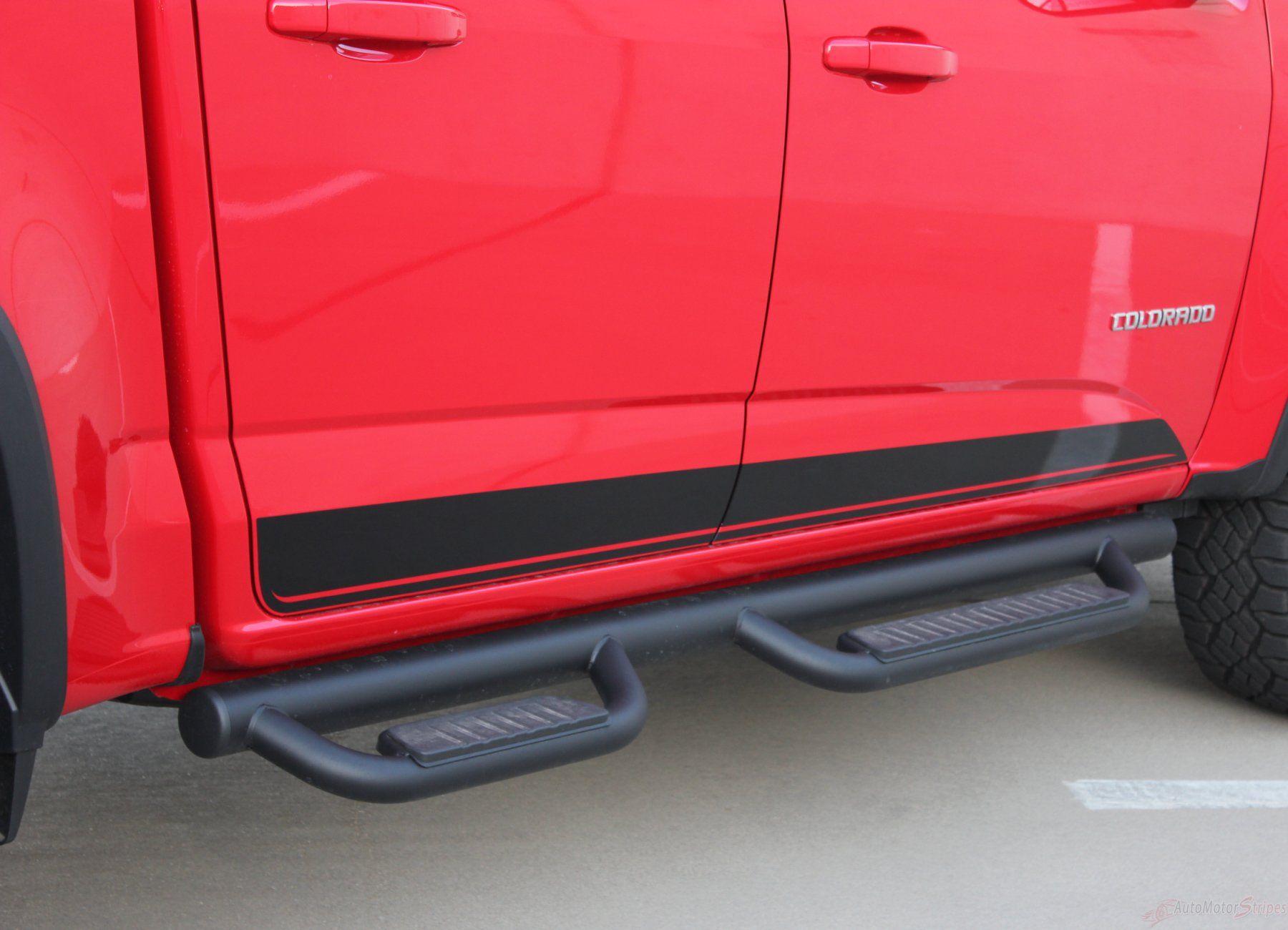 2015-2018 Chevy Colorado Rampart Lower Rocker Panel Vinyl Graphics Stripes Decal