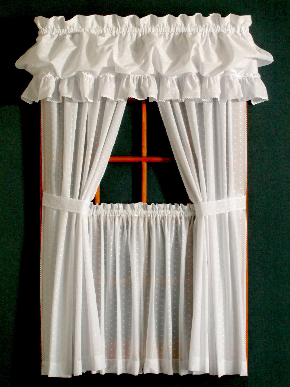 Dotted Swiss Tie Backs | Curtains, Tailored curtain, Curtains pair