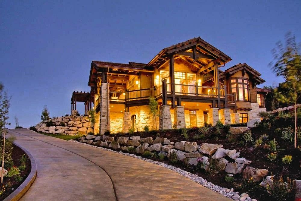 Luxurious home built by Cameo Homes Inc. in Tuhaye, Utah. Park City